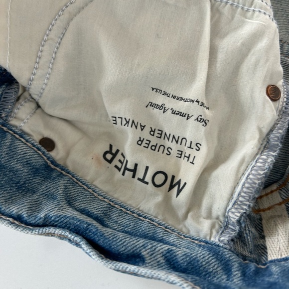 MOTHER - Super Skinny Stunner Ankle Jeans - Size 24 - BRAND NEW - Picture 8 of 9